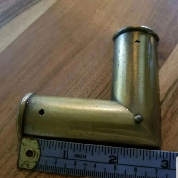 10 aged brass furniture & frame corner trim FIRM PER SET - Picture 4 of 7